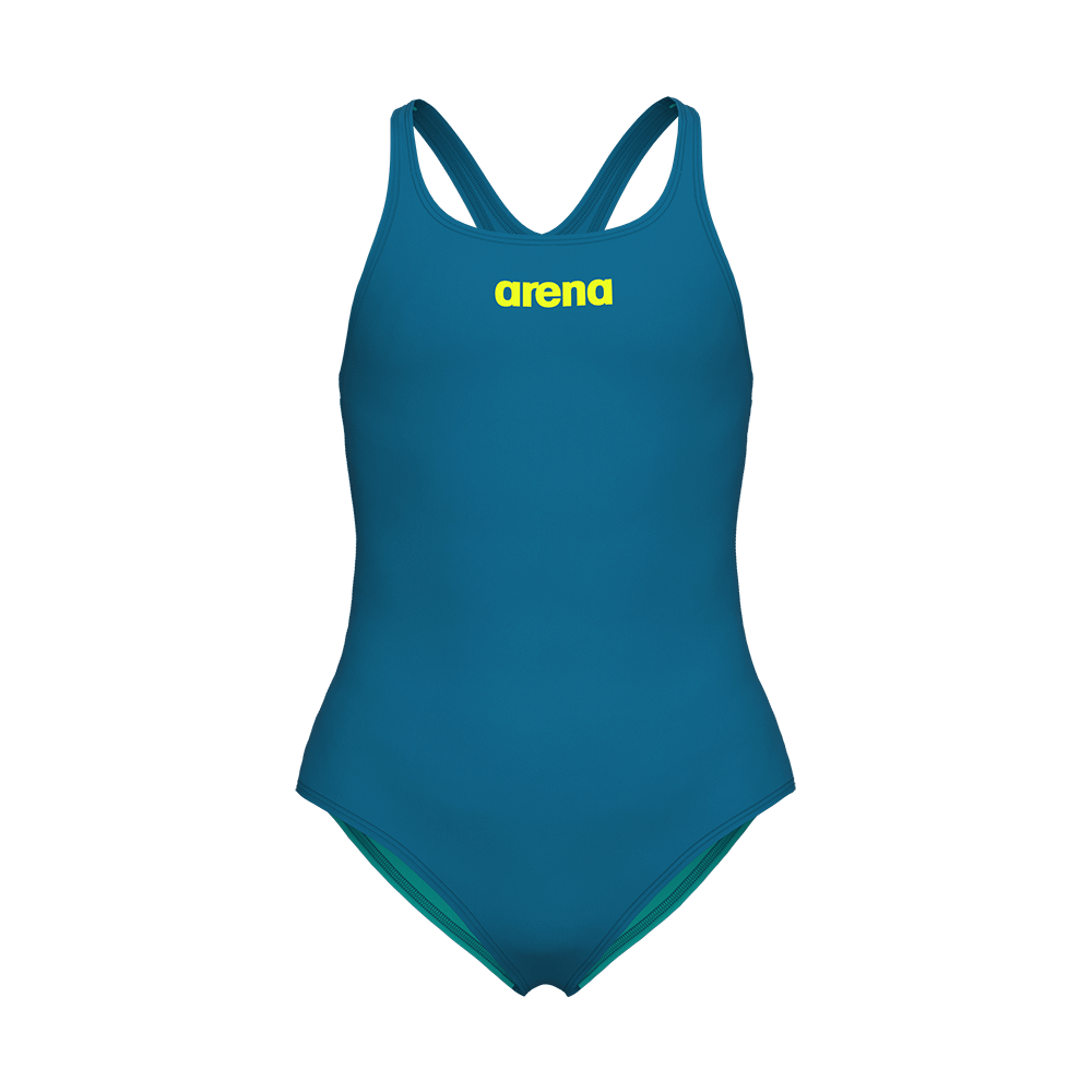 Arena Pro Solid Girls Swimsuit - Blue / Water