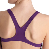 Arena Pro Solid Girls Swimsuit - Plum