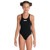 Arena Tech Solid Girls Swimsuit - Black