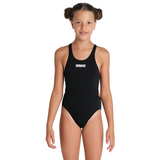 Arena Tech Solid Girls Swimsuit - Black