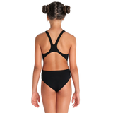 Arena Tech Solid Girls Swimsuit - Black