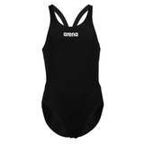 Arena Tech Solid Girls Swimsuit - Black