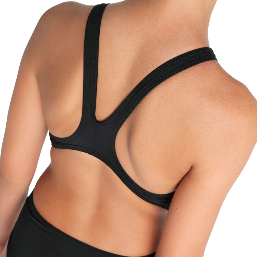Arena Tech Solid Girls Swimsuit - Black