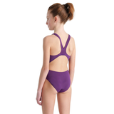 Arena Tech Solid Girls Swimsuit - Plum
