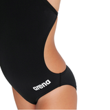 Arena Challenge Solid Girls Swimsuit - Black