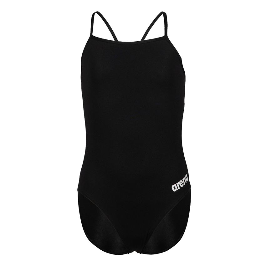 Arena Challenge Solid Girls Swimsuit - Black