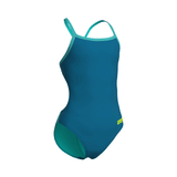 Arena Challenge Solid Girls Swimsuit - Blue / Water