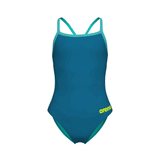 Arena Challenge Solid Girls Swimsuit - Blue / Water