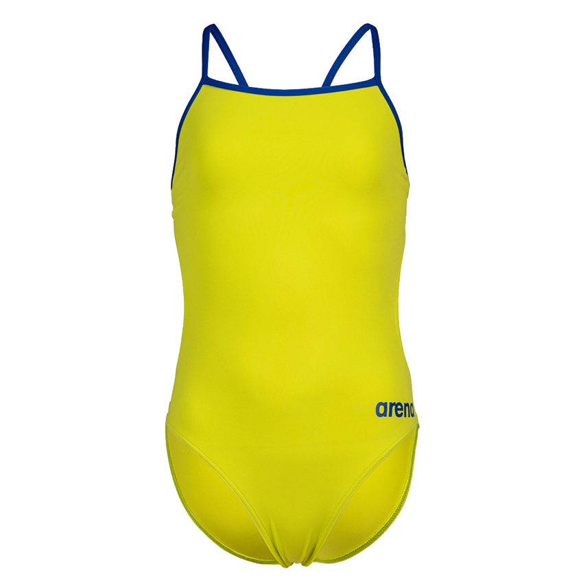 Arena Challenge Solid Girls Swimsuit - Soft Green