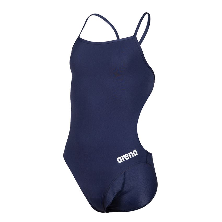 Arena Challenge Solid Girls Swimsuit - Navy