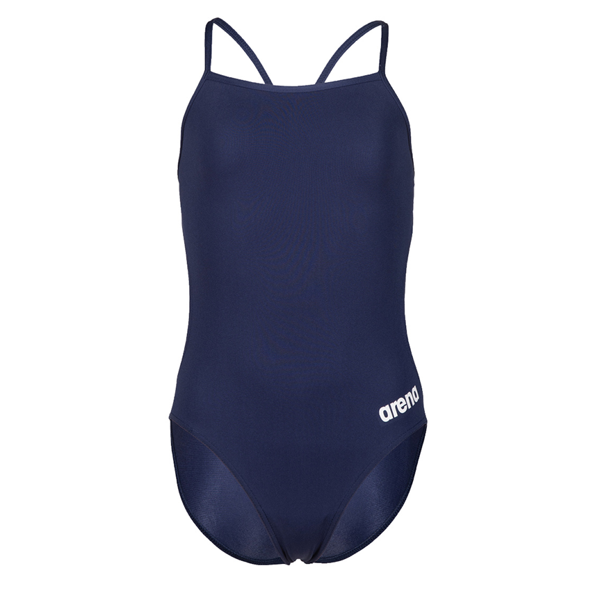 Arena Challenge Solid Girls Swimsuit - Navy