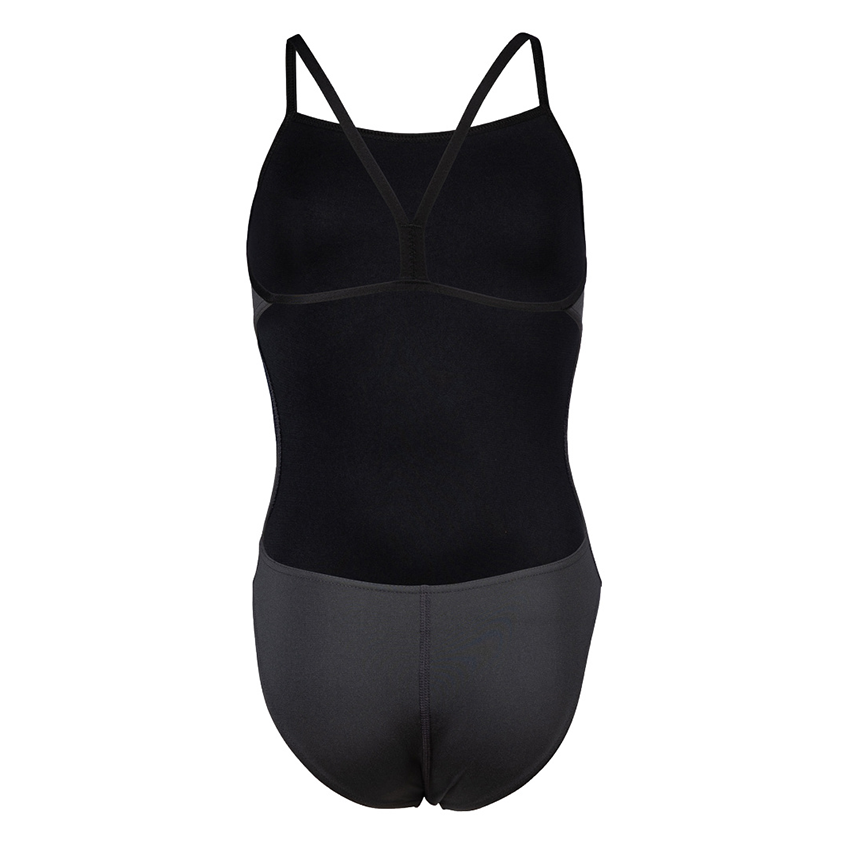 Arena Challenge Solid Girls Swimsuit - Grey