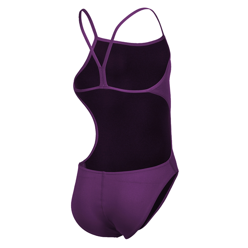 Arena Challenge Solid Girls Swimsuit - Plum
