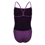 Arena Challenge Solid Girls Swimsuit - Plum