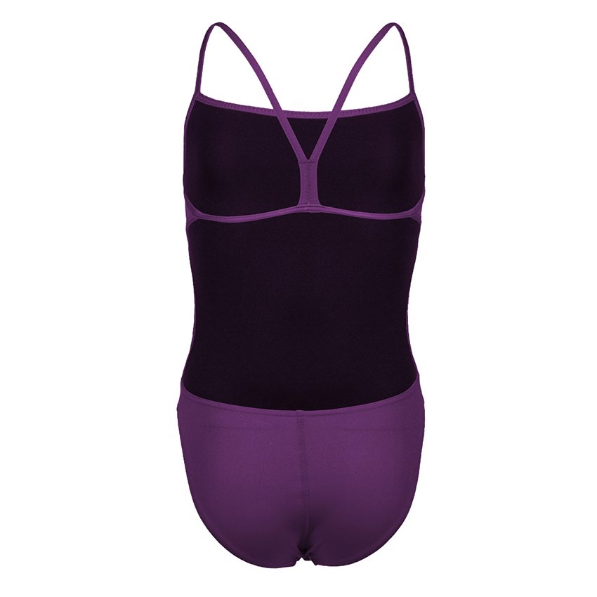 Arena Challenge Solid Girls Swimsuit - Plum