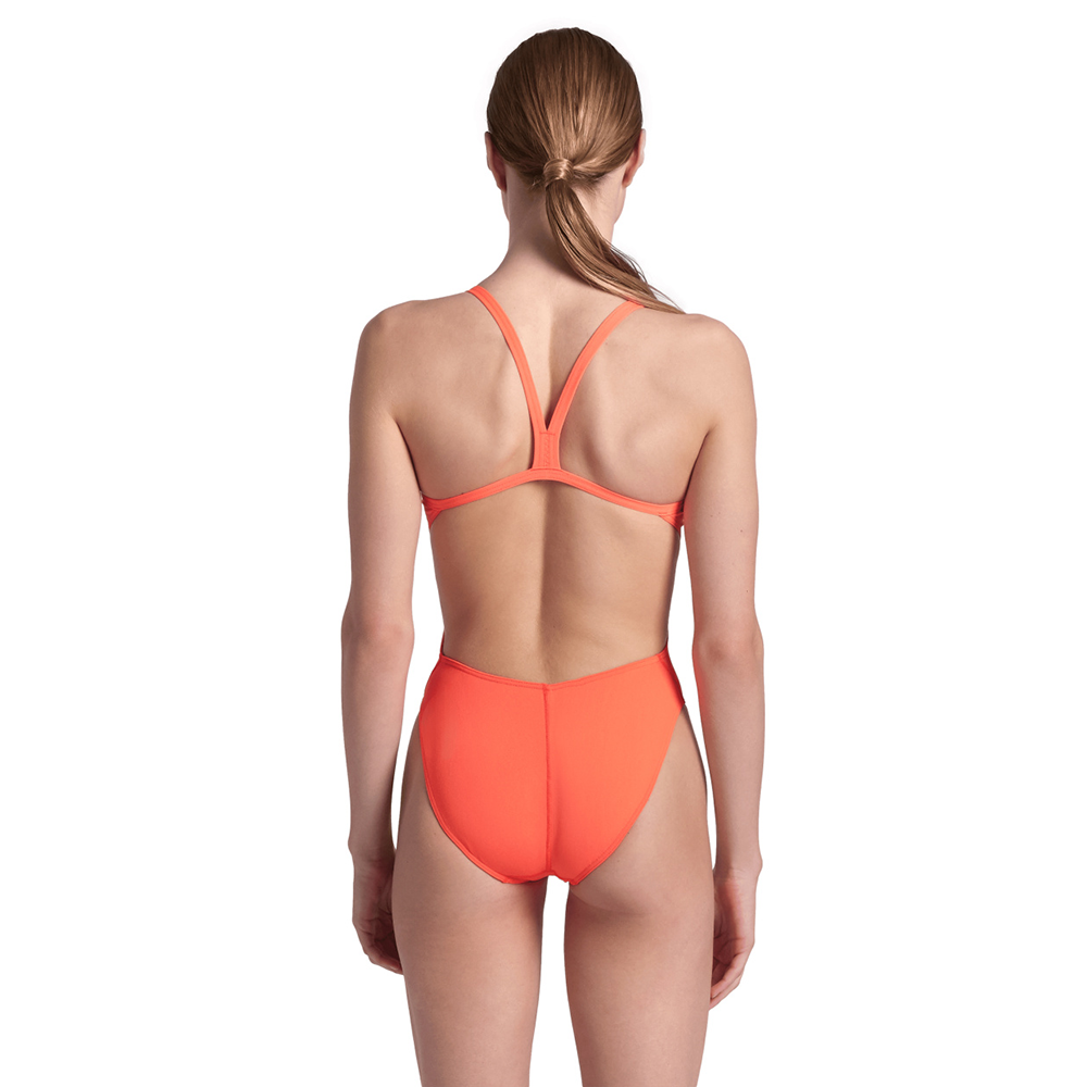 Arena Team Solid Challenge Bright Coral Swimsuit