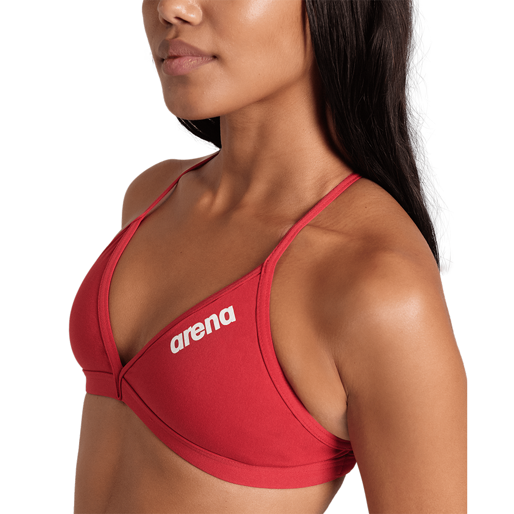 Arena Team Red Bikini Swim Top
