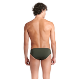 Arena Team Solid Dark Sage/White Brief