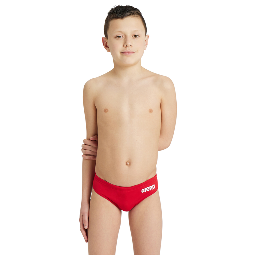 Arena Boy's Team Solid Brief - Red