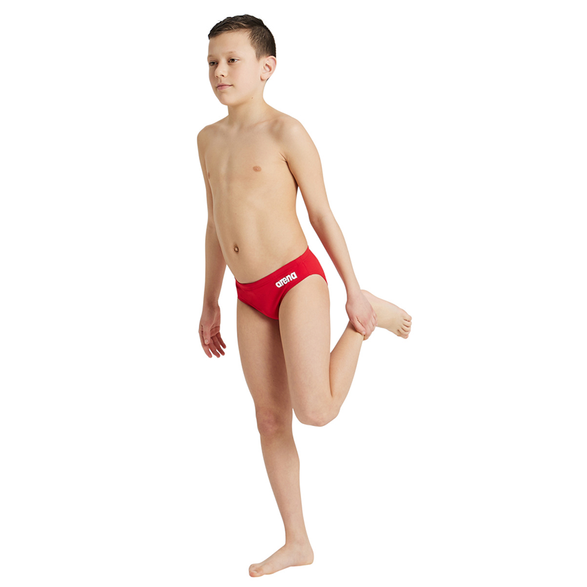 Arena Boy's Team Solid Brief - Red