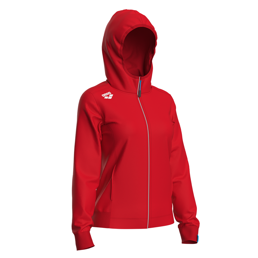 Arena Women's Hooded Jacket - Red