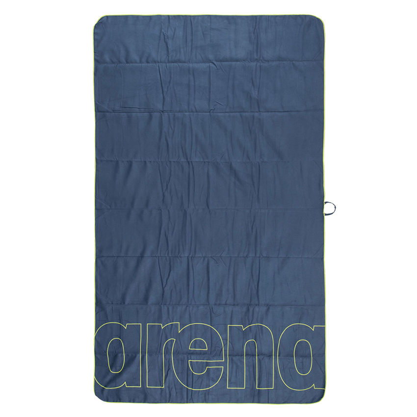Arena Smart Plus Microfibre Towel - Navy/Lime