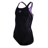 Arena Graphic Girls Black Swimsuit