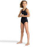 Arena Graphic Girls Black Swimsuit