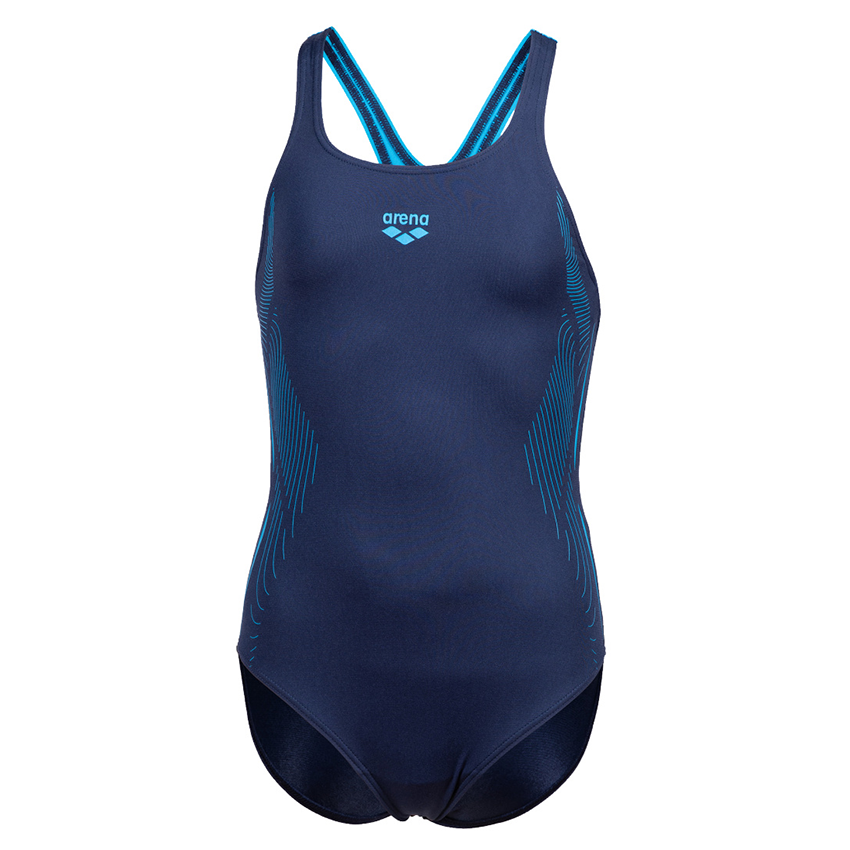 Arena Graphic Girls Blue Swimsuit