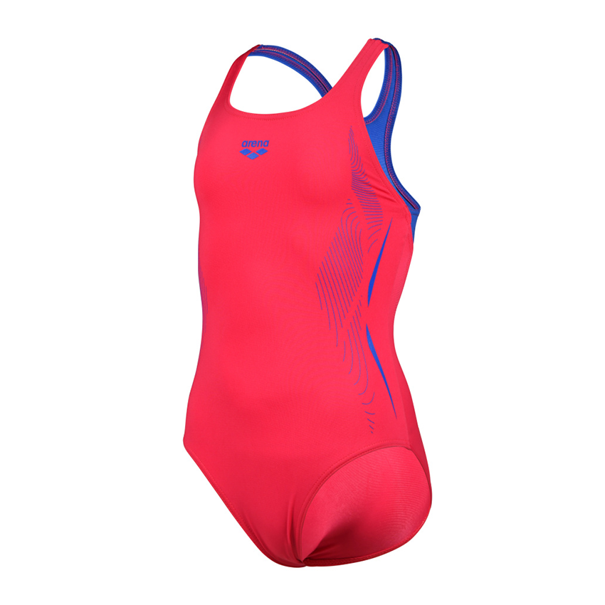 Arena Graphic Girls Pink Swimsuit