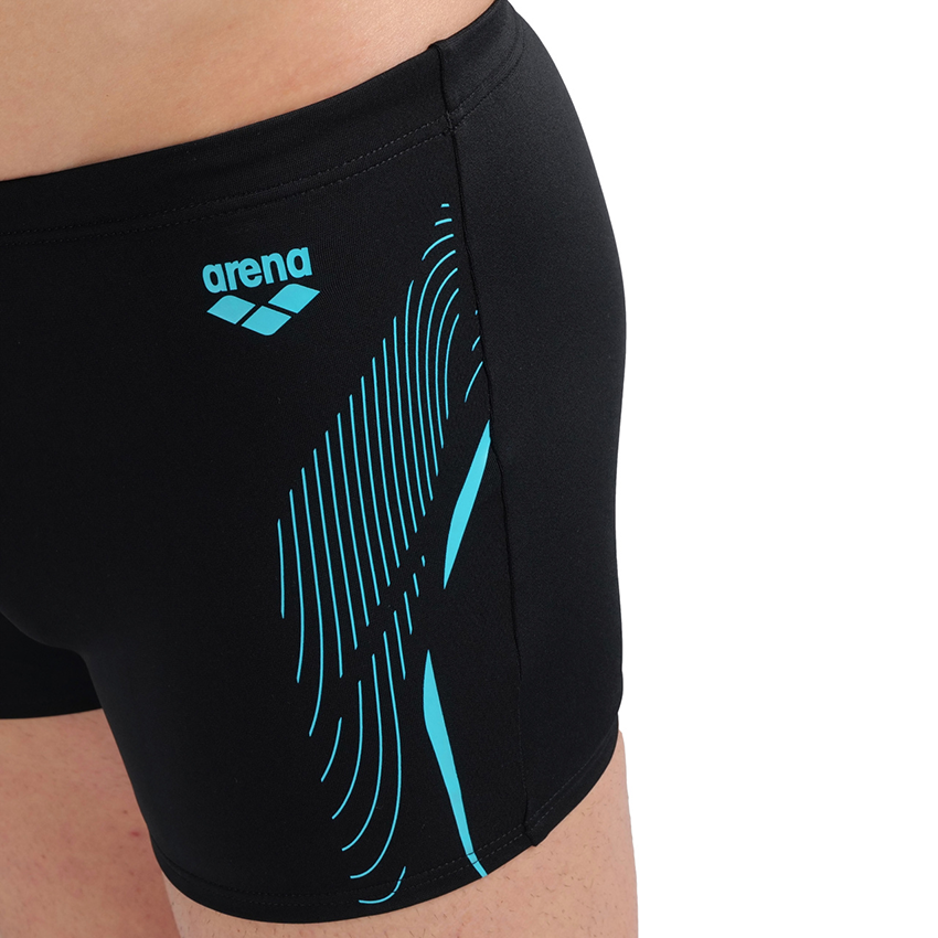 Arena Black Graphic Swim Short
