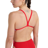 Arena Marbled Challenge Back Red Swimsuit