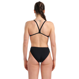 Arena Marbled Challenge Back Black Swimsuit
