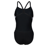 Arena Marbled Challenge Back Black Swimsuit