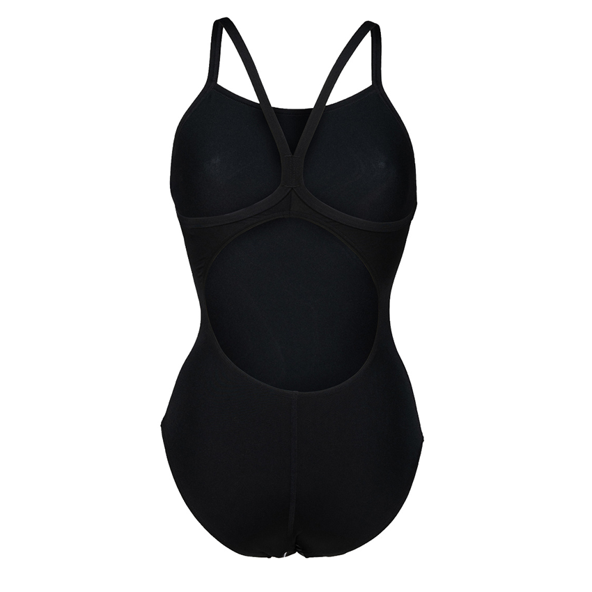Arena Marbled Lightdrop Back Black Swimsuit