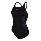 Arena Graphic Black/Lavender Swimsuit