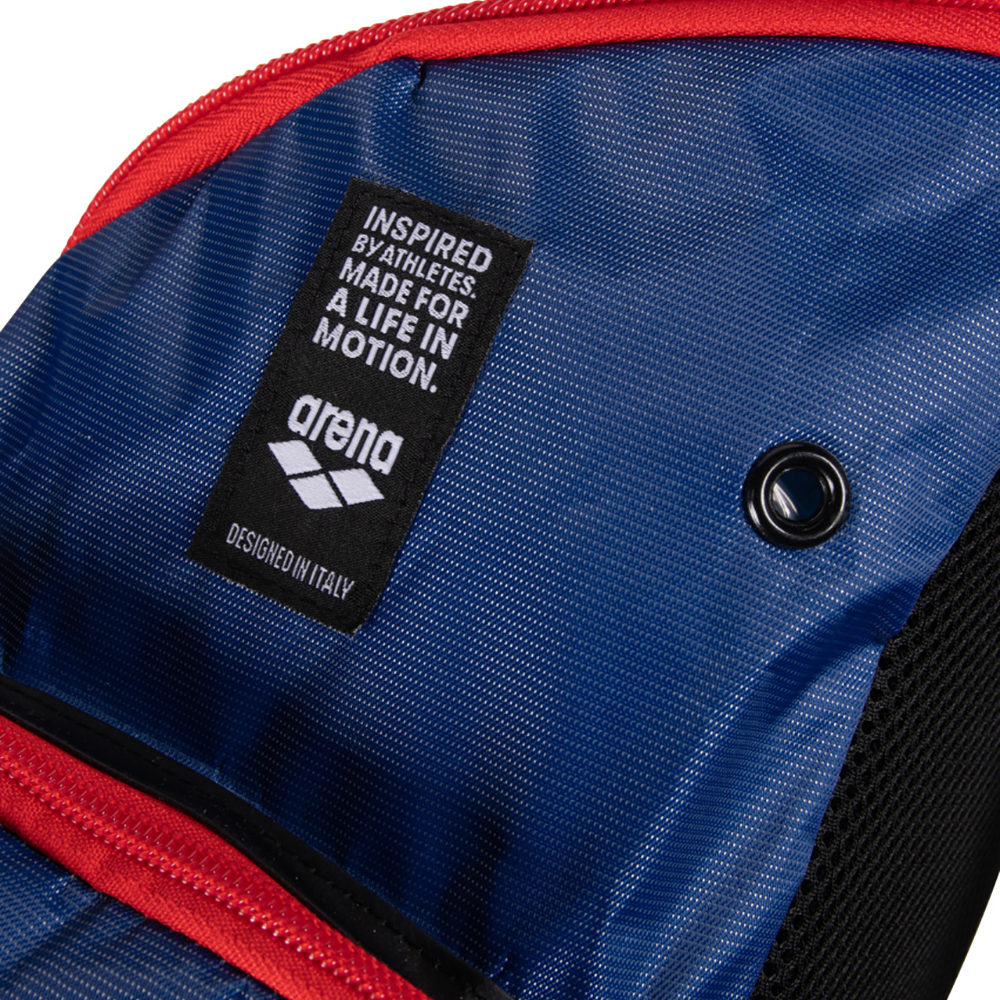 Navy / Red Arena Spiky III Backpack 45