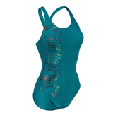 Arena Kikko Graphic Green Swimsuit