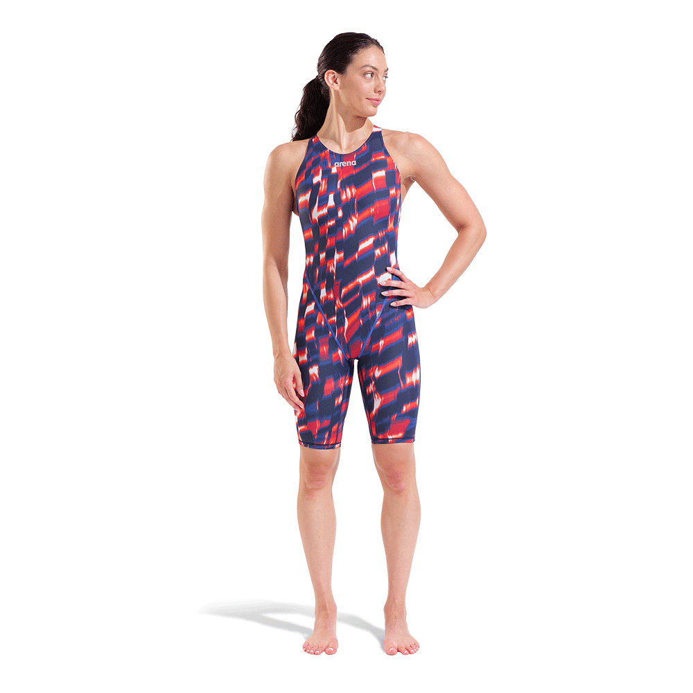 Arena ST Next Kneesuit - Aqua Gleam Red / Blue