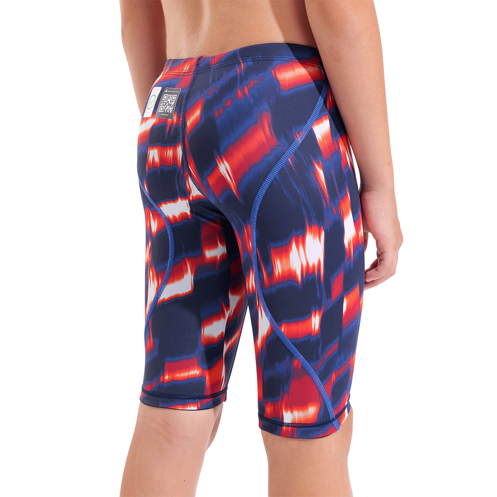 Arena ST Next Junior Jammer - Aqua Gleam Red / Blue