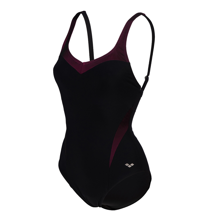 Isabel Body Lift Swimsuit - Black / Rose