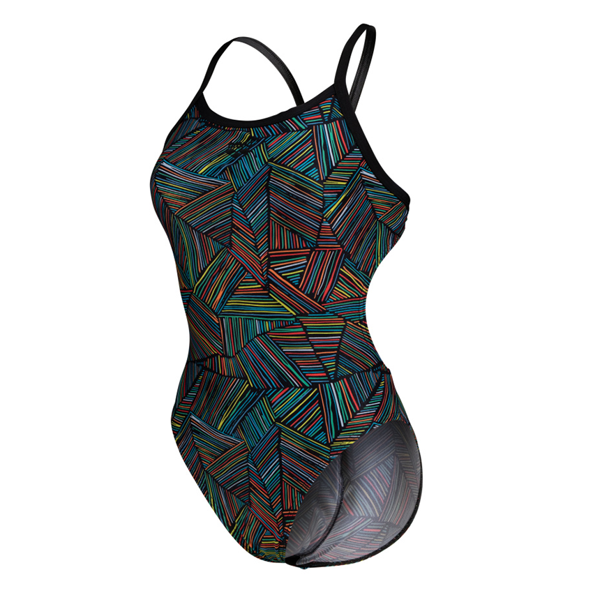 Multicoloured Arena Overview Challenge Back Swimsuit