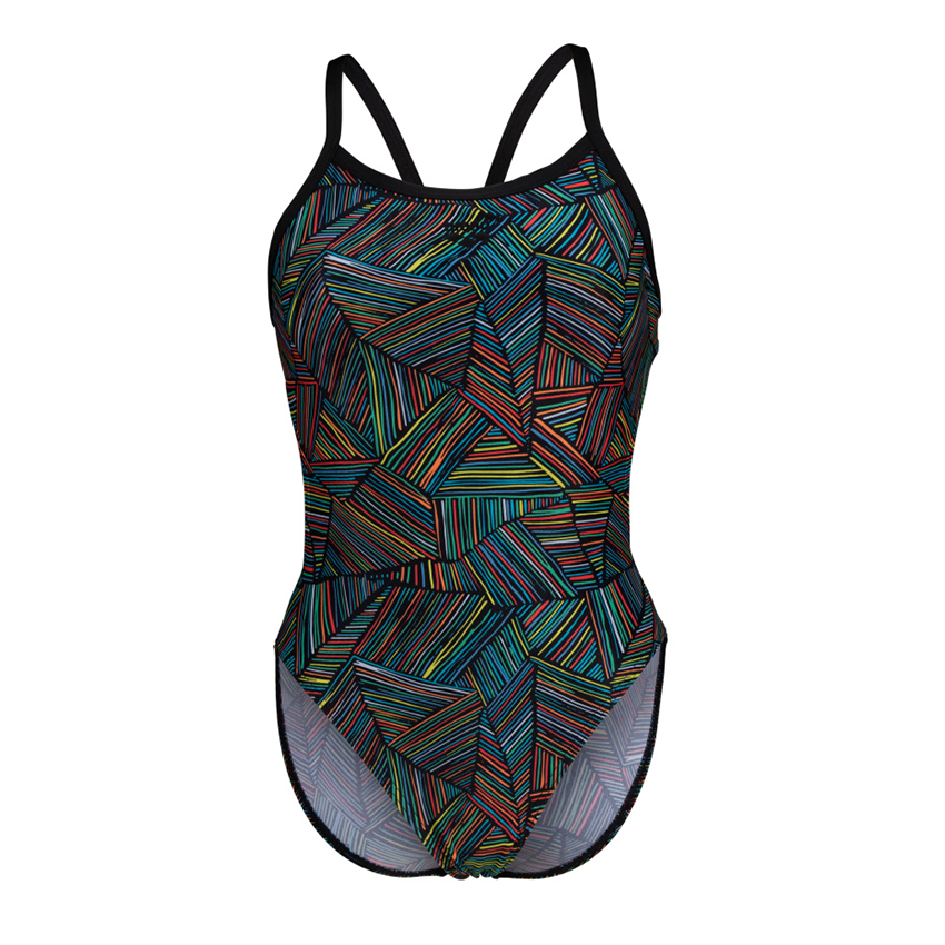 Multicoloured Arena Overview Challenge Back Swimsuit