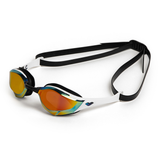 Arena Cobra Edge Swipe Mirrored Goggles - Gold / White