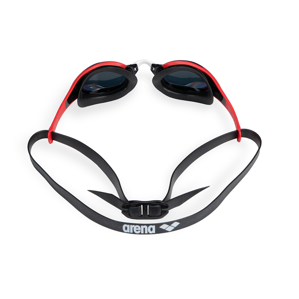 Arena Cobra Edge Swipe Mirrored Goggles - Gold / Red