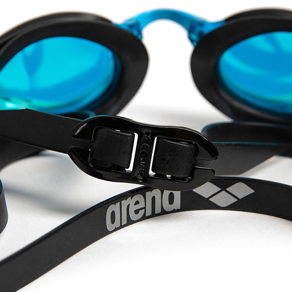 Arena Cobra Edge Swipe Mirrored Goggles - Aqua / Black