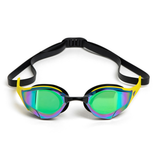 Arena Cobra Edge Swipe Mirrored Goggles - Emerald / Yellow