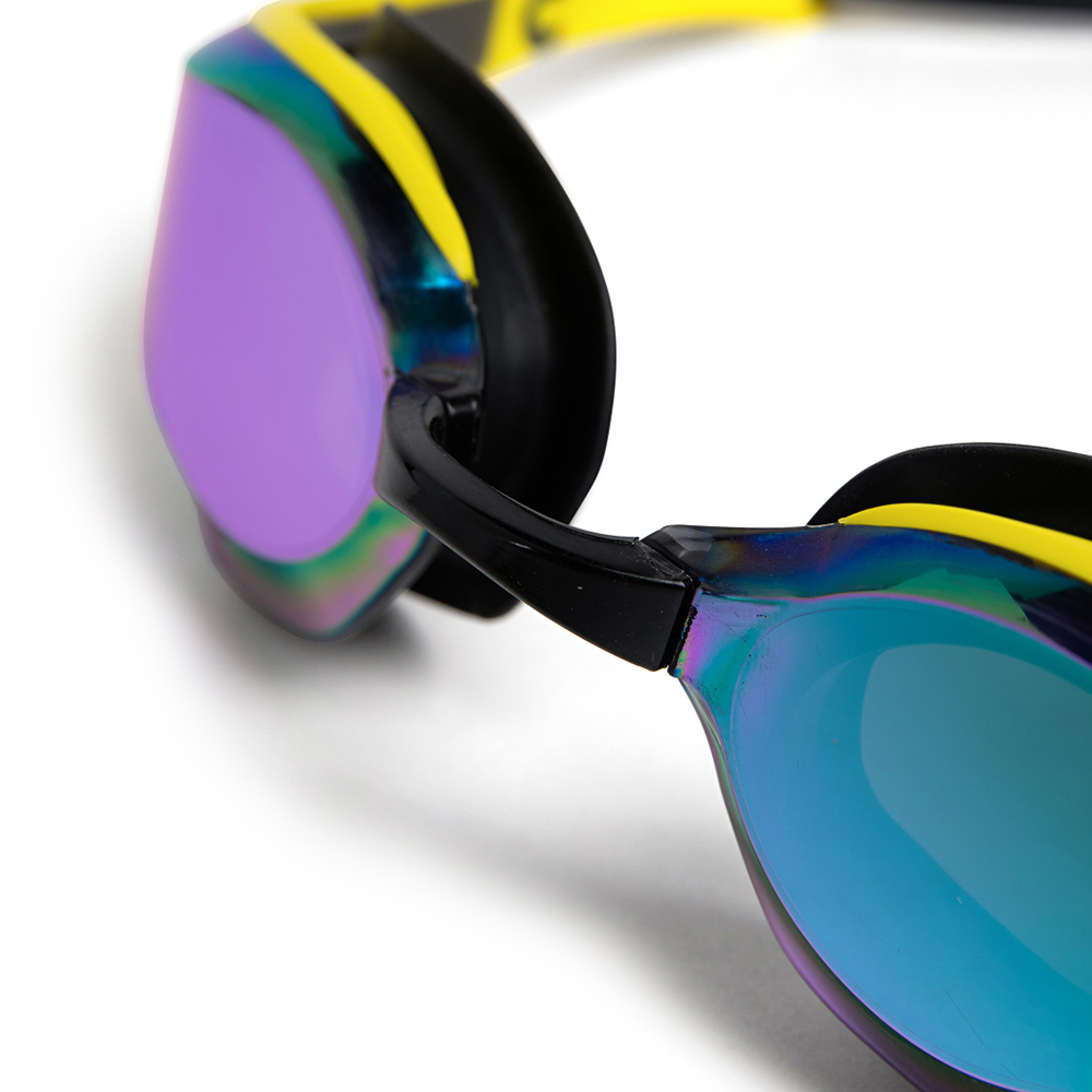Arena Cobra Edge Swipe Mirrored Goggles - Emerald / Yellow