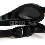 Arena Cobra Edge Swipe Mirrored Goggles - Silver / Sage