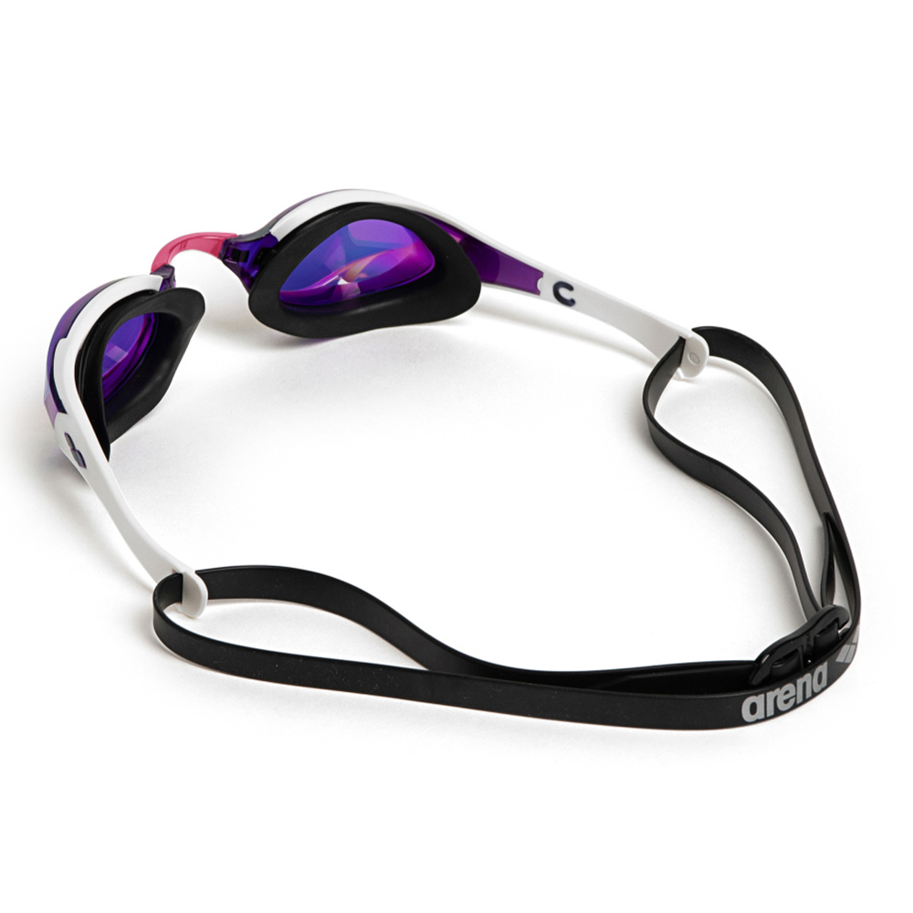 Arena Cobra Edge Swipe Mirrored Goggles - Violet / White